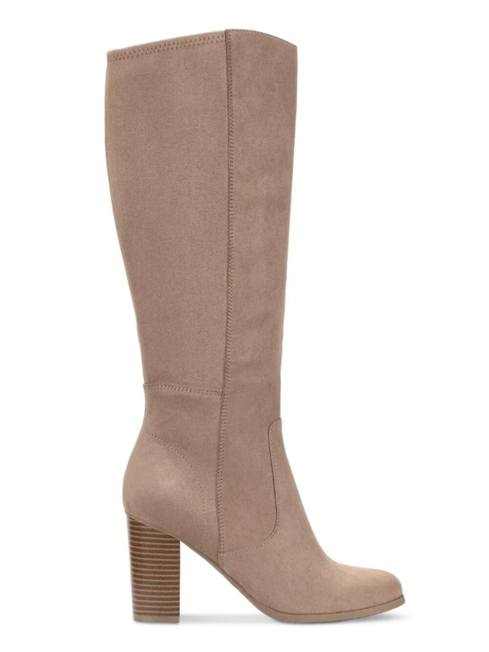 Style & Co Addyy Knee High Dress Boots Tan Micro Size 10 M NWT